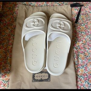 Gucci platform slide sandal